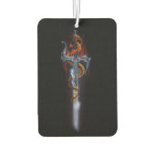 Désodorisant Pour Voiture Imaginaire d'épée de dragon rouge (Dos)