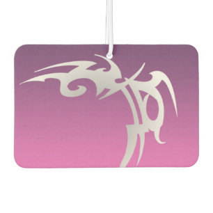 Désodorisant Pour Voiture Impression de tatouage blanc sur dégradé violet
