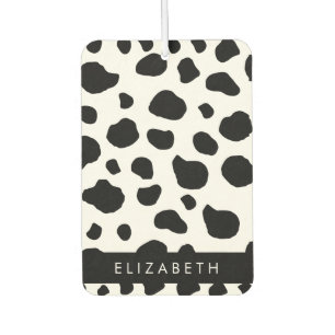Désodorisant Pour Voiture Impression De Vache, Spots De Vache, Noir Et Blanc