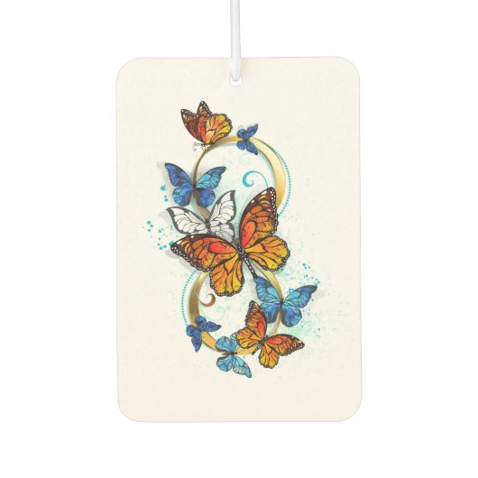 Désodorisant Pour Voiture Infinité de papillons monarques (Devant)