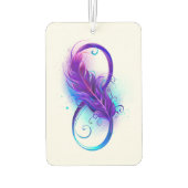 Désodorisant Pour Voiture Infinity with purple feather (Dos)