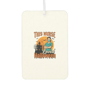 Désodorisant Pour Voiture Infirmière d'Halloween Aimait Halloween Vintage Ép