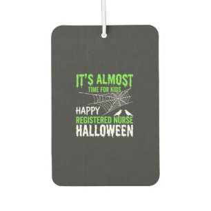 Désodorisant Pour Voiture Infirmière diplômée Halloween Toile d'araignée et