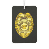 Désodorisant Pour Voiture Insigne du chef de la police de cuisine (Dos)