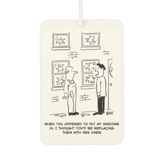 Désodorisant Pour Voiture Installation De Windows. Un Malentendu. (Devant)