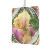 Désodorisant Pour Voiture Iris violet et jaune dans un monde clair (Gauche)