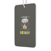 Désodorisant Pour Voiture Its My Birthday Sloth T-Shirt (Gauche)