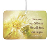 Désodorisant Pour Voiture Jacques 4:8 Il s'approchera de Dieu, Il s'approche (Dos)