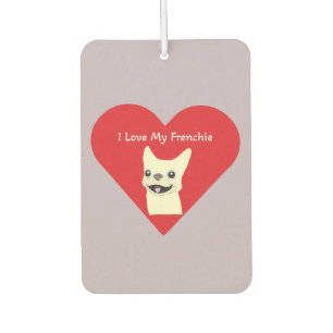 Désodorisant Pour Voiture J'adore mon Frenchie, Lavender