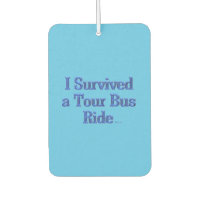 J'ai survécu à un Tour Bus Ride bleu voiture air f