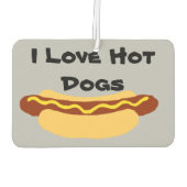 Désodorisant Pour Voiture J'Aime Les Chiens Chauds (Dos)