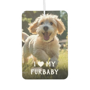 Désodorisant Pour Voiture J'Aime Ma Fourrure Bébé Chien Air Freshener