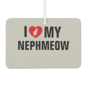 Désodorisant Pour Voiture J'aime mon Amoureux des chats NephMeow