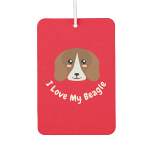 Désodorisant Pour Voiture J'aime mon Beagle