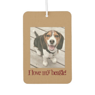 Désodorisant Pour Voiture J'aime mon beagle Car Air Freshener