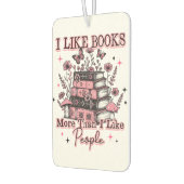 Désodorisant Pour Voiture J'Aime Plus Les Livres Que... (Gauche)