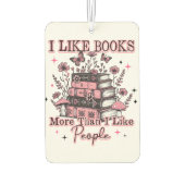 Désodorisant Pour Voiture J'Aime Plus Les Livres Que... (Dos)