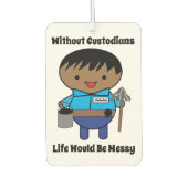 Désodorisant Pour Voiture Janitor Custodian Life Messy Black Homme (Devant)