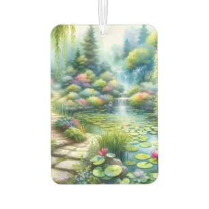 Désodorisant Pour Voiture Jardin de cascade enchanté Étang de nénuphars