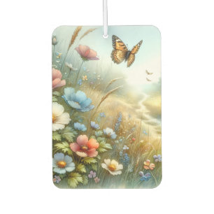 Désodorisant Pour Voiture Jardin de papillons de la prairie fleurie