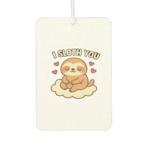 Désodorisant Pour Voiture Je Paresseux Vous - Mignon Kawaii Paresseux Amour 