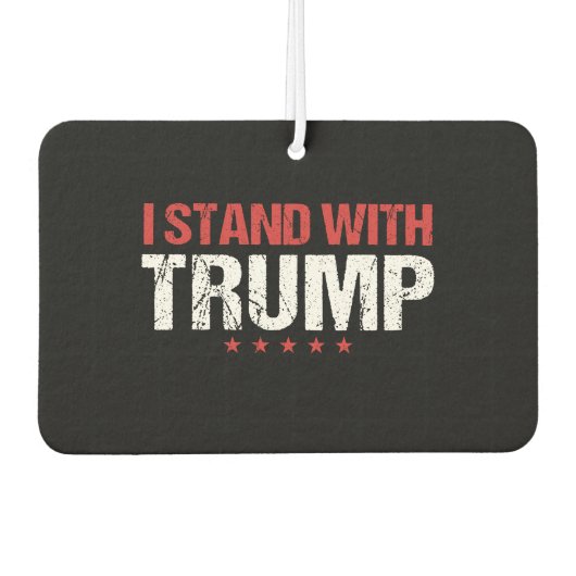Désodorisant Pour Voiture Je suis avec Trump (Devant)
