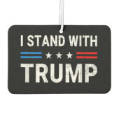 Désodorisant Pour Voiture Je Suis Avec Trump American Flag (Dos)