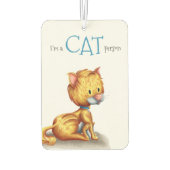 Désodorisant Pour Voiture Je suis un chat mignon Illustré (Dos)