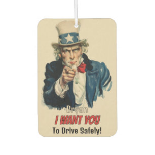Désodorisant Pour Voiture Je Veux Que Tu Fun Uncle Sam Nom de l'image Youn