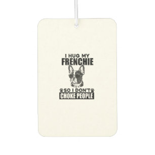 Désodorisant Pour Voiture J'Embrasse Mon Chien À Balles Français Donc Je N'É