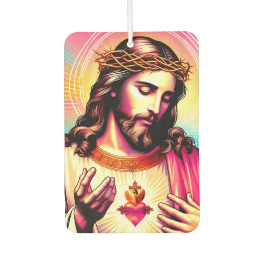 Désodorisant Pour Voiture Jesus Air Freshener! (Devant)