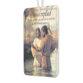 Désodorisant Pour Voiture Jésus Christ Baptême par Jean image un (Gauche)