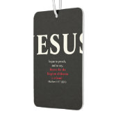 Désodorisant Pour Voiture Jésus Commença À Prêcher. Matthieu 4:17 (Gauche)