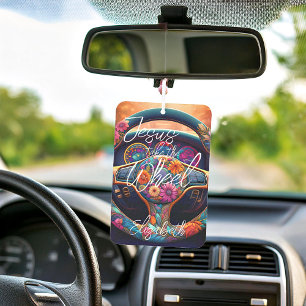 Désodorisant Pour Voiture Jésus, prenez le volant floral personnalisé