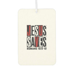 Désodorisant Pour Voiture Jésus Sauve Romains 10_9 Chemise Vintage Chrétienn