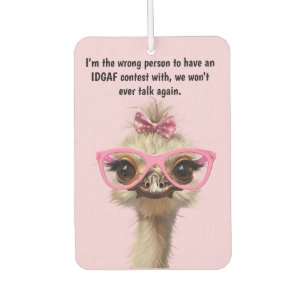 DÉSODORISANT POUR VOITURE JEUNE FILLE S'EN FOUT 