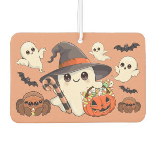 Désodorisant Pour Voiture Joli fantôme de Halloween de style Kawaii
