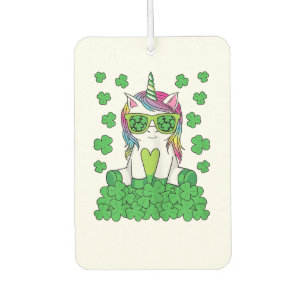 Désodorisant Pour Voiture Joli licorne jour de la Saint-Patrick Leprechaun t