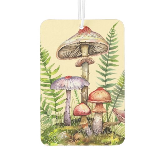 Désodorisant Pour Voiture Jolie forêt champignons Ferns (Dos)