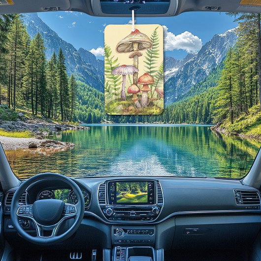 Désodorisant Pour Voiture Jolie forêt champignons Ferns
