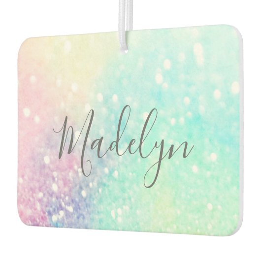 Désodorisant Pour Voiture Jolie Parties scintillant Holographique Iridescent (Gauche)