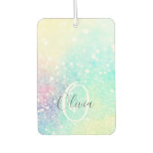 Désodorisant Pour Voiture Jolie Parties scintillant Holographique Iridescent (Devant)