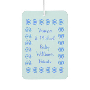 Désodorisant Pour Voiture Jolis pieds de lapin bleu bébé garçon Pâques perso