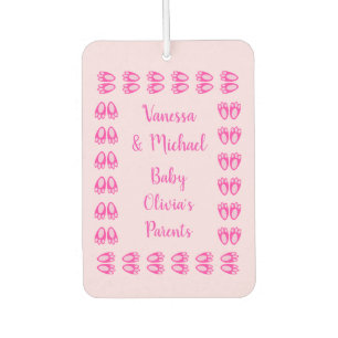 Désodorisant Pour Voiture Jolis pieds de lapin fille rose Pâques personnalis