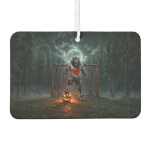 Désodorisant Pour Voiture Joueur de football loup-garou Halloween Horreur Ar