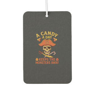 Désodorisant Pour Voiture Jour de bonbons Halloween Pirate Crâne Canne