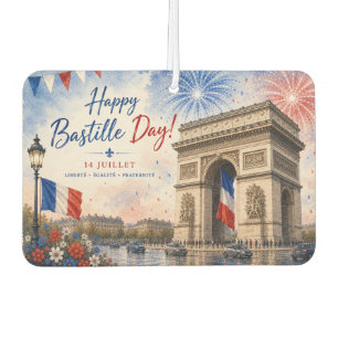 Désodorisant Pour Voiture Jour de la Bastille Arc de triomphe Paris France f