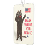 Désodorisant Pour Voiture Joyeux Chat de la Journée des anciens combattants (Gauche)