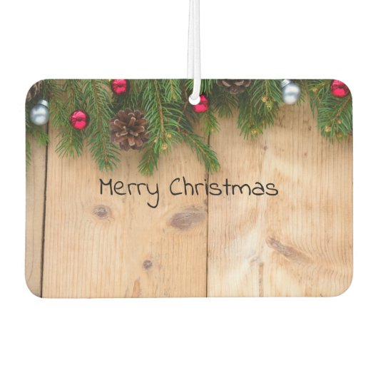 Désodorisant Pour Voiture Joyeux Coeur de Noël (Devant)