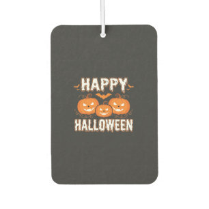 Désodorisant Pour Voiture Joyeux Halloween Citrouille Chauve-Souris Vecteur
